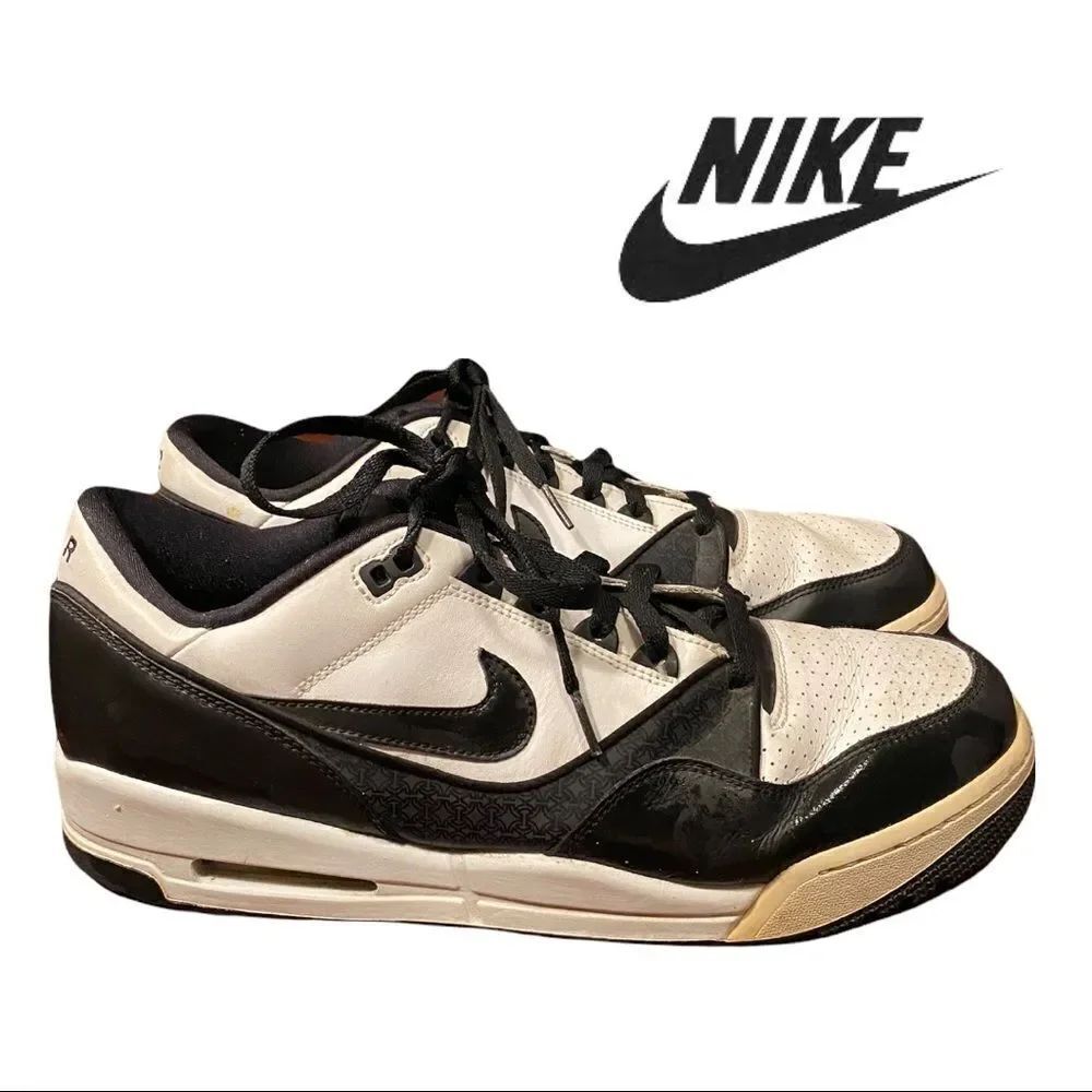 Nike Men's "Air Assault" 2007 - 2008 Black White Tennis Shoes Sneakers 13